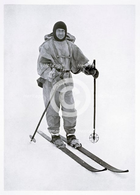 Captain Scott, British polar explorer, in the Antarctic, 1911. Creator: Herbert Ponting.