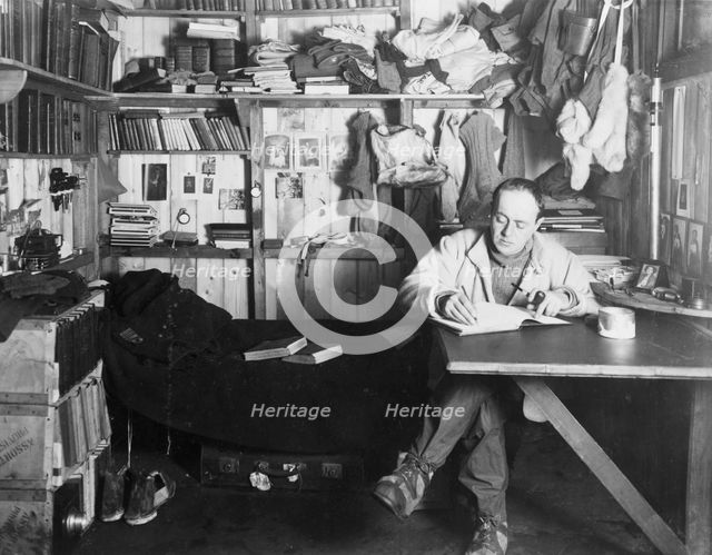 Captain Scott, British polar explorer, in the Antarctic, 1911. Creator: Herbert Ponting.