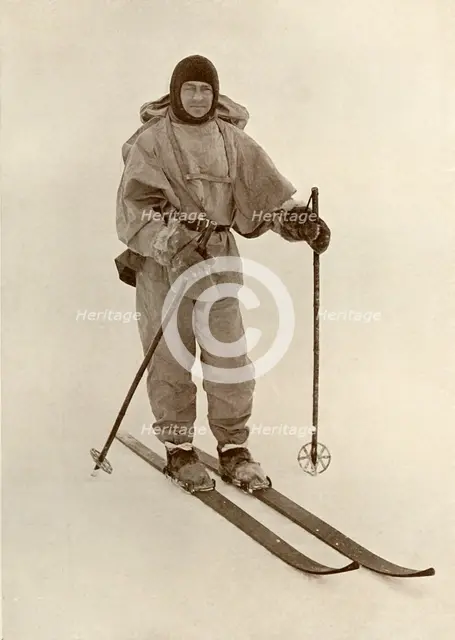 'Captain Scott on Ski', c1910–1913, (1913). Artist: Herbert Ponting.