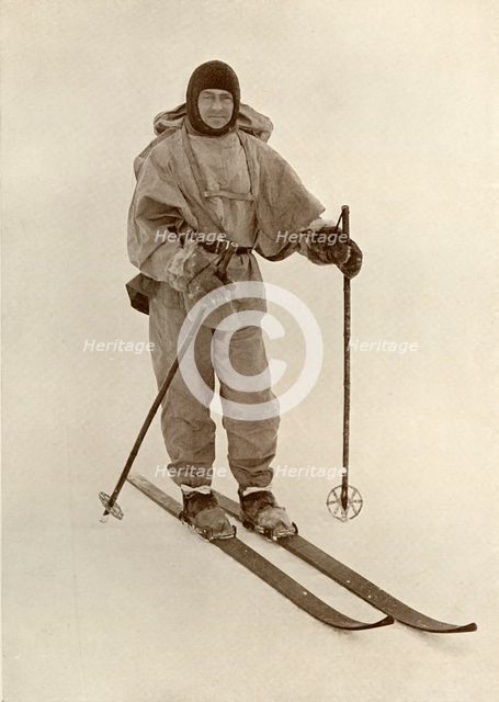 'Captain Scott on Ski', c1910–1913, (1913). Artist: Herbert Ponting.