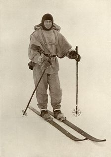 Captain Scott on Ski c1910–1913, (1913). Artist: Herbert Ponting
