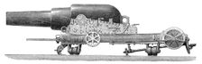 Captain Scott's naval gun carriage and slide, 1871. Creator: Unknown