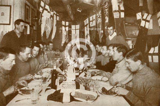 'Captain Scott's Last Birthday Dinner', 6 Jun 1911, (1913). Artist: Herbert Ponting.