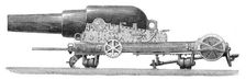 Captain Scott's naval gun carriage and slide, 1871. Creator: Unknown