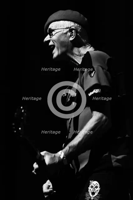Captain Sensible, The Damned live at Alexandra Palace, London, Apr 2023. Creator: Annapaola Marchesani.