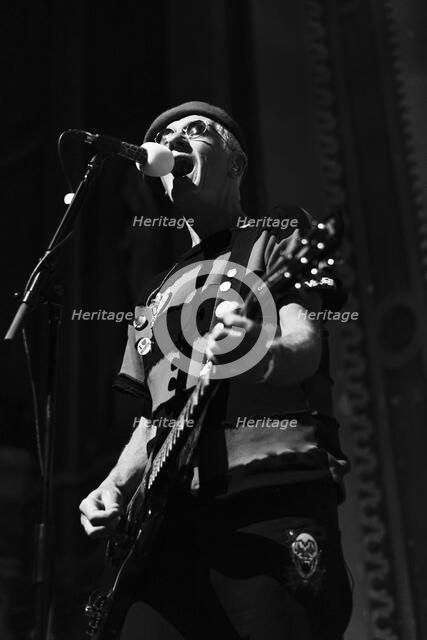 Captain Sensible, The Damned live at Alexandra Palace, London, Apr 2023. Creator: Annapaola Marchesani.