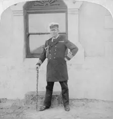 Captain Sir Edward Chichester, British naval officer, Cape Town, South Africa, 1900. Artist: Underwood & Underwood
