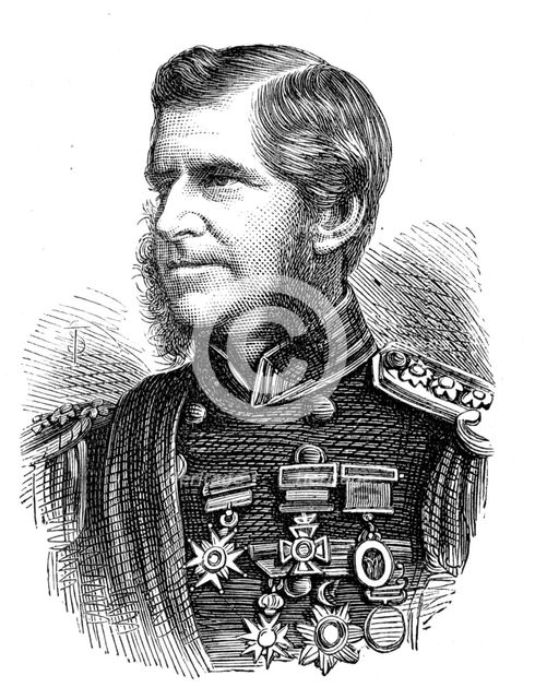 Captain Sir J. E. Commerell, K.C.B., V.C., 1874. Creator: Unknown.