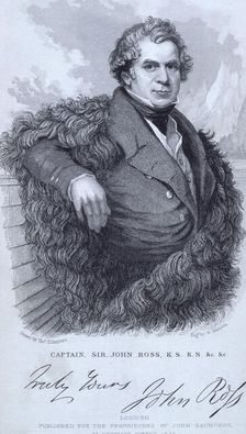 Captain, Sir John Ross, KS, RN, Scottish naval officer and polar explorer, 1835. Creator: William Walton