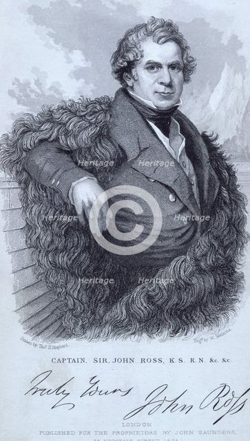 Captain, Sir John Ross, KS, RN, Scottish naval officer and polar explorer, 1835.  Creator: William Walton.