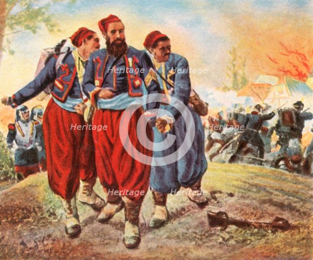 'Captive Turks at Wörth', 6 August 1870, (1936). Creator: Unknown.