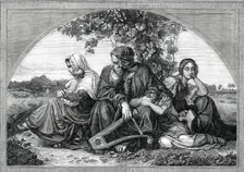 Captive Jews by the Waters of Babylon - painted by Bendeman, 1850. Creator: Unknown