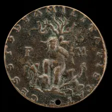 Captive Love Bound to a Tree [reverse], probably c. 1500/1530. Creator: Unknown