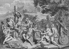 Captif Sacrifié par les Antis 1723. Creator: Bernard Picart