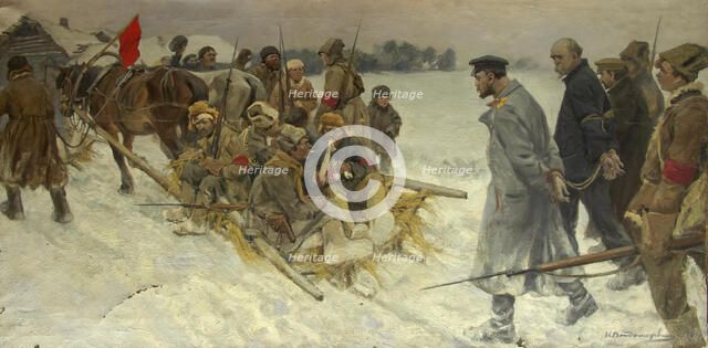 Capture the White Guard Spies, 1919. Creator: Vladimirov, Ivan Alexeyevich (1869-1947).