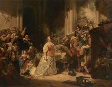 Capture, trial and death of Charles I, Mid-19th centur. Creator: Arienti, Carlo (1801-1873)