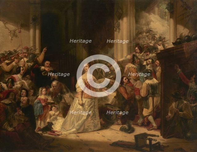 Capture, trial and death of Charles I, Mid-19th centur. Creator: Arienti, Carlo (1801-1873).
