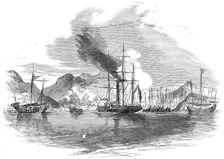 Capture and Destruction of Thirteen Piratical Chinese Junks..., 1850. Creator: Unknown