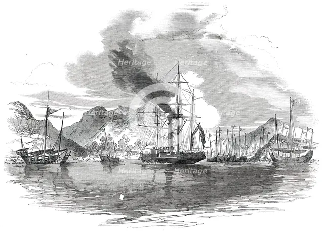Capture and Destruction of Thirteen Piratical Chinese Junks..., 1850. Creator: Unknown.
