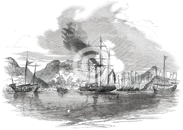 Capture and Destruction of Thirteen Piratical Chinese Junks..., 1850. Creator: Unknown.