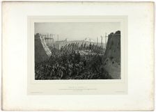 Capture of the Courtine 6-7, from Souvenirs d’Italie: Expédition de Rome, 1859. Creator: Auguste Raffet