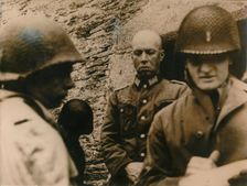 Capture of the German commandant, Cherbourg fortress, 1944. Creator: Unknown