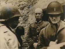 Capture of the German commandant, Cherbourg fortress, 1944