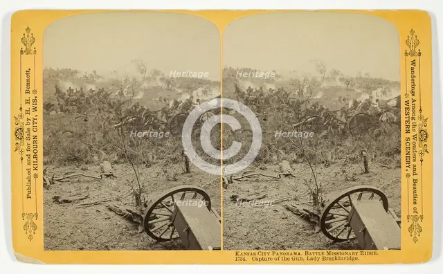 Capture of the Gun, Lady Breckinridge, 1889. Creator: Henry Hamilton Bennett.