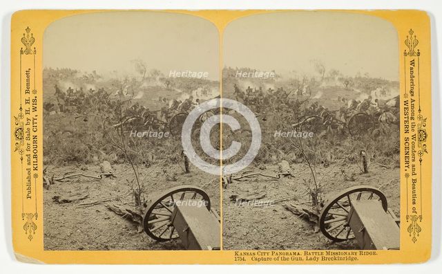 Capture of the Gun, Lady Breckinridge, 1889. Creator: Henry Hamilton Bennett.