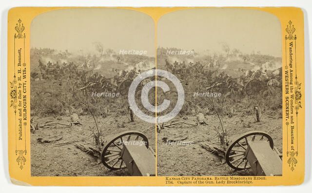 Capture of the Gun, Lady Breckinridge, 1889. Creator: Henry Hamilton Bennett.