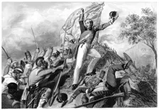 Capture of the guns by the Highlanders before Cawnpore 1857, (c1860)