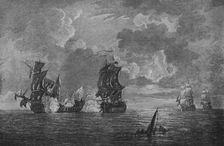 Capture of the Foudroyant c1760. Artist: Francis Swaine
