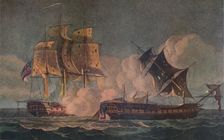 Capture of the Forte c1800. Artist: Thomas Whitcombe