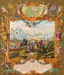 Capture of the Fortress of Audenarde by the Allied Troops in 1708, early 18th century. Creator: Corvinus, Johann August (1683-1738)