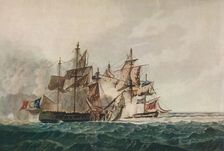 Capture of the Furieuse' c1810. Artist: George Webster
