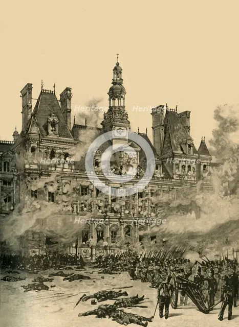 Capture of the Hotel de Ville, Paris, July Revolution, 1830 (c1890). Creator: Unknown.