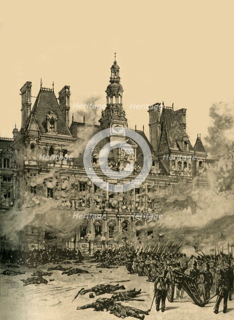 Capture of the Hotel de Ville, Paris, July Revolution, 1830 (c1890). Creator: Unknown.