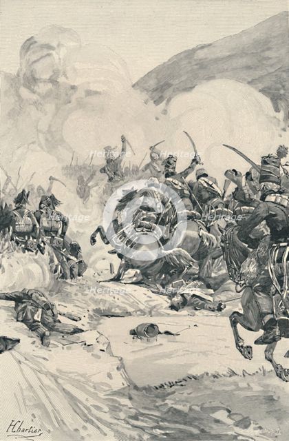 'Capture of the Pass of Tarvis', 1797, (1896). Artist: E.G.H. Del'Orme.