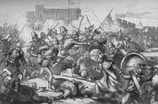 Capture of the Peiho Forts c1880. Artist: T.S.S