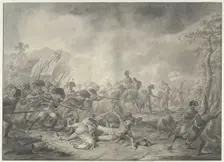 Capture of the Russian General Hermann during the Battle of Bergen, 1799, (c.1799-c.1805). Creator: Dirk Langendijk