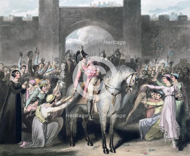 Capture of Toulouse, France, 10th April 1814 (1819). Artist: T Fielding