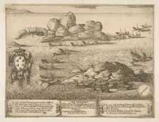 Capture of Two Galleys at Byserta, 1628. Creator: Stefano della Bella