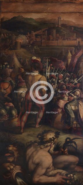 Capture of Vicopisano, 1563-1565. Artist: Vasari, Giorgio (1511-1574)