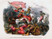 Capture of a Moorish standard by the English Horse, at Tangier, 1664