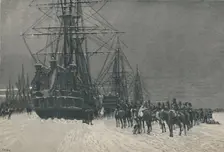Capture of a Dutch Fleet By Hussars of the French Republic, January, 1795 (1896). Artist: E.G.H. Del'Orme