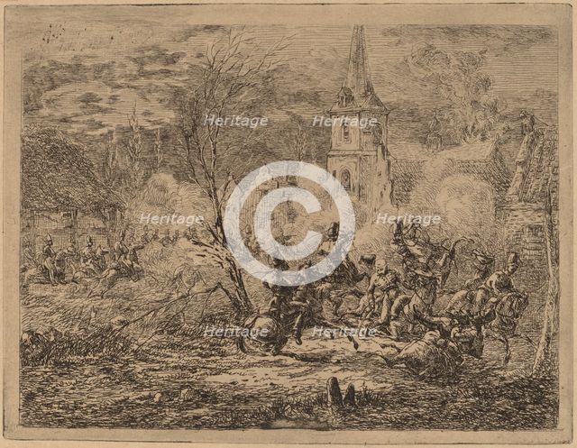 Capture of a Village (Prise d'un village). Creator: Gerhardus Emaus De Micault.