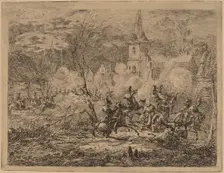 Capture of a Village (Prise d'un village). Creator: Gerhardus Emaus De Micault