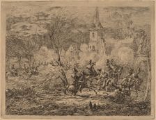 Capture of a Village (Prise d'un village). Creator: Gerhardus Emaus De Micault