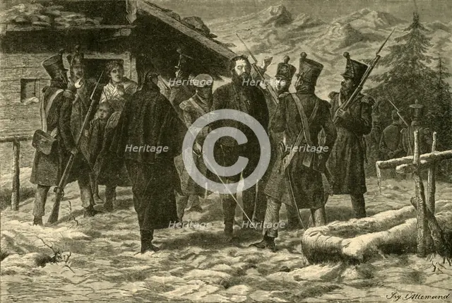 'Capture of Andrew Hofer (1810)', 1890.   Creator: Unknown.