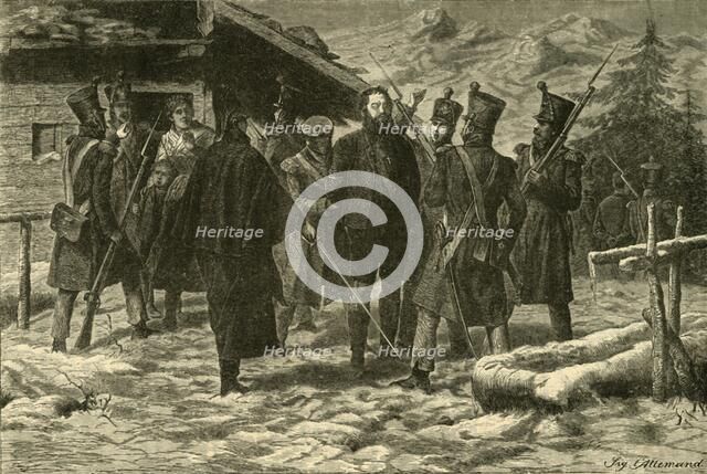 'Capture of Andrew Hofer (1810)', 1890.   Creator: Unknown.